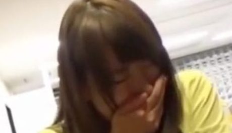 【声我慢×強制バイブ】バイブぶち込まれ快楽我慢を強いられる美人OLw我慢できず廊下でビショ濡れマ●コオナニーしてしまうw