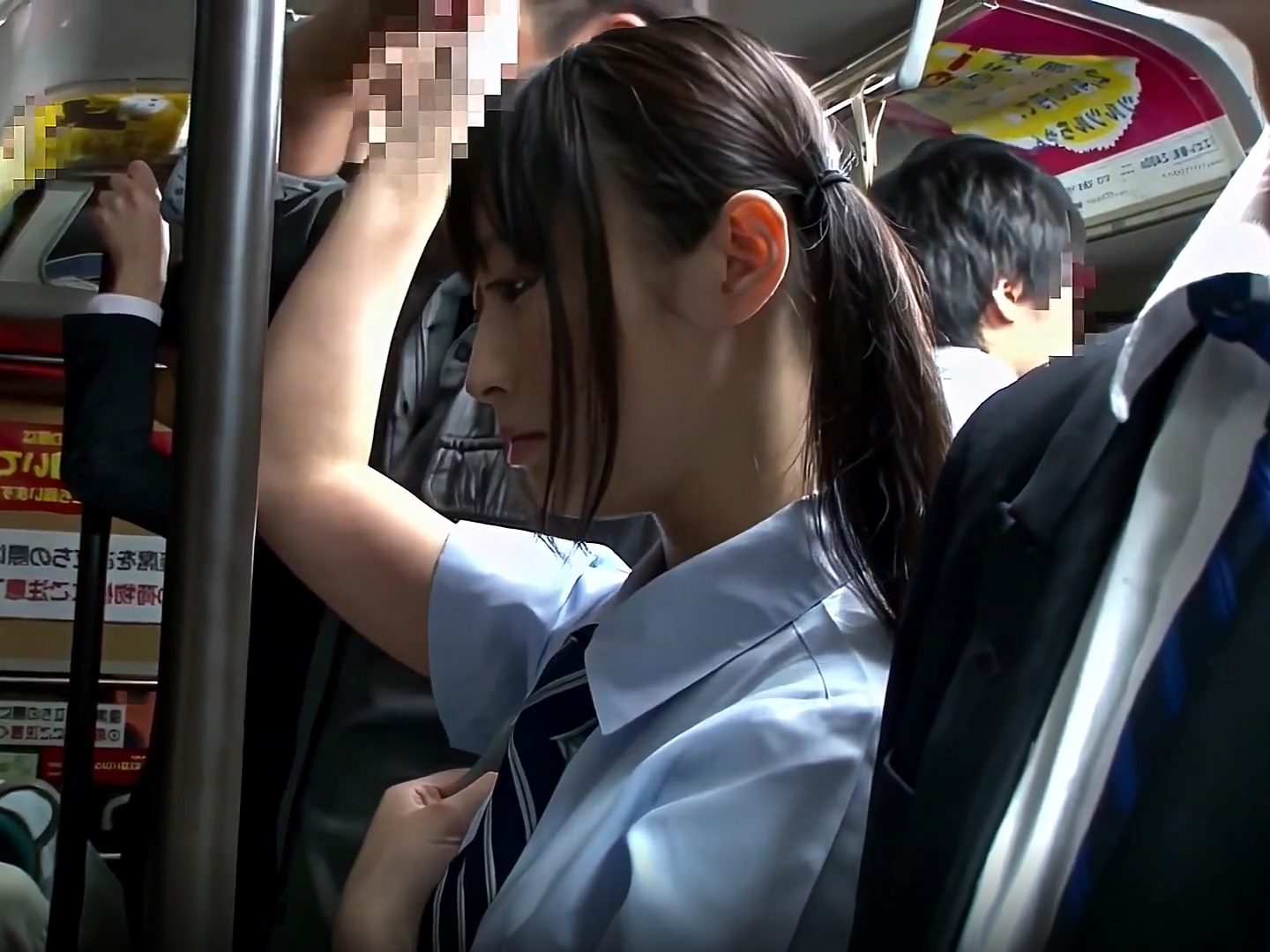 【ＪＫ×レイプ】バスの中で鬼畜男にカラダをいじくりまわされ勃起チ〇コを無理やりねじ込まれて強制アクメしちゃうｗｗｗ